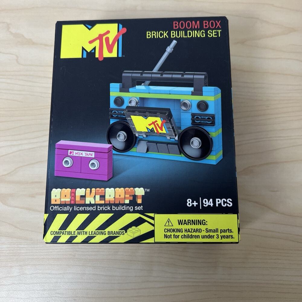 MTV Cassette Brick Building Set (80 Pcs) Brickcraft 2023 NIB